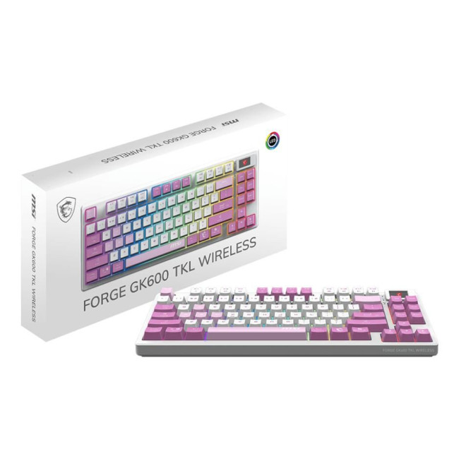 Клавіатура GAMING VIOLET UA FORGE GK600 TKL W VIOLET MSI