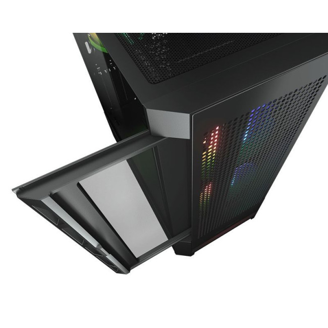 Ігровий корпус, 2*140mm ARGB, 1*120mm ARGB вентилятори передвстановлені, ATX/mATX/mini-ITX, скляне вікно
