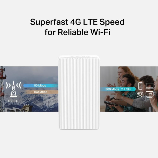 Точка доступу з функцією маршрутизації, мережеве обладнання 300MBPS 4G LTE MB110-4G MERCUSYS