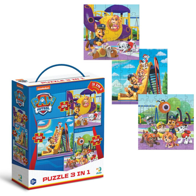 Пазл Dodo 3 в 1 Paw Patrol, Ігровий майданчик (200578)