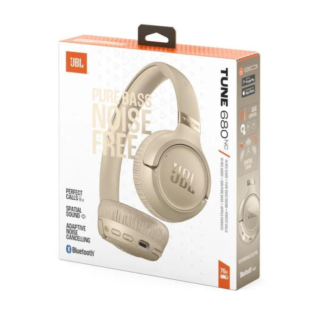 Навушники з БТ JBL JBLT680NCBEG