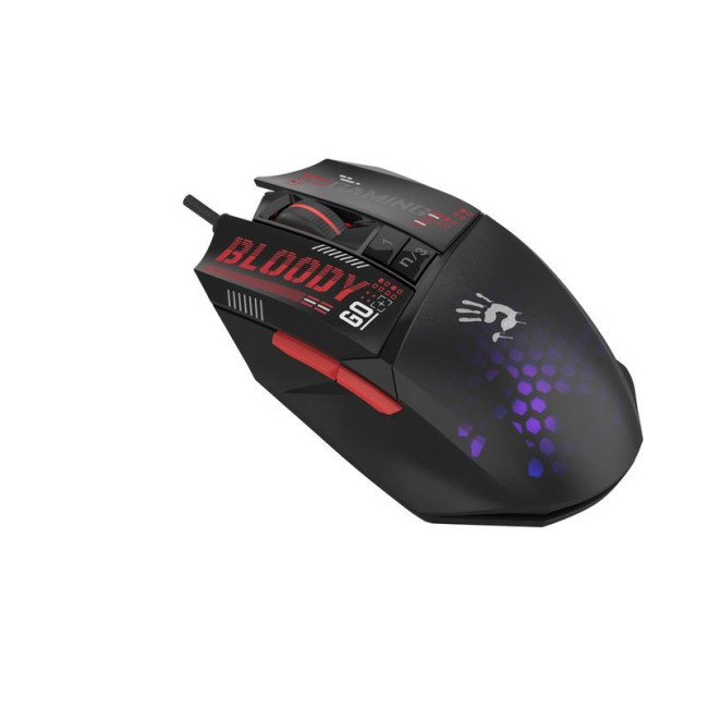 Ігрова миша Bloody Activated, RGB, 12000 CPI, 30M натискань, чорний