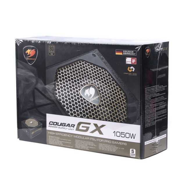 Блок живлення 1050 Вт, 80 Plus Gold, Modular, 140 мм Ultra Quiet Fan, 10 SATA + 6PCI-E