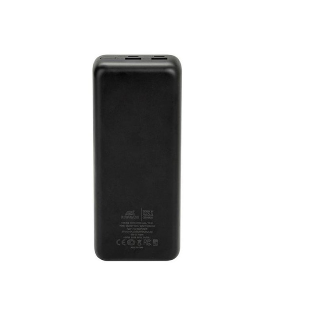 Портативний зарядний пристрій, 30000 mA, QC/PD 65W, з LCD, чорний
