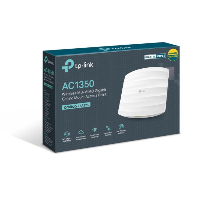 Мережеве обладнання, Точка доступу 1200MBPS OMADA DUAL BAND EAP225 TP-LINK