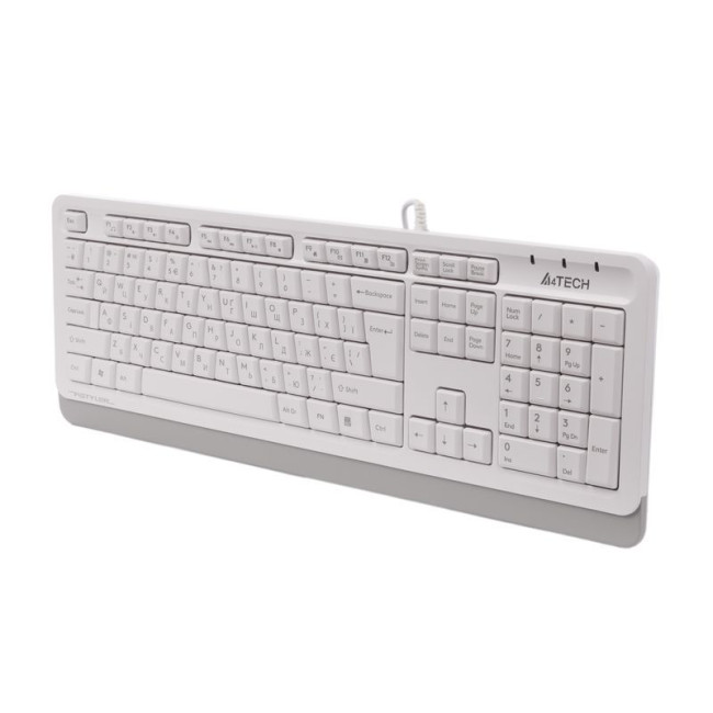 Клавіатура Fstyler Sleek MMedia Comfort, USB, білий