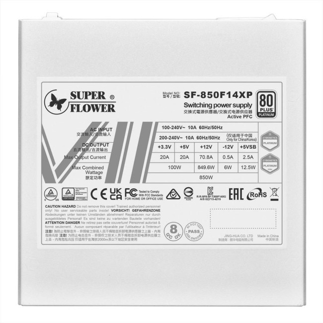 Блок живлення ATX3.1 850W LEADEX VII XP PRO SERIES (SF-850F14XP) WHITE SUPER FLOWER