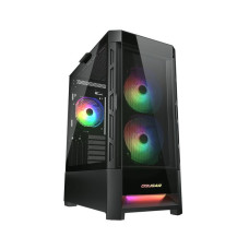Ігровий корпус, 2*140mm RGB, 1*120mm RGB вентилятори передвстановлені, ATX/mATX/mini-ITX, скляне вікно