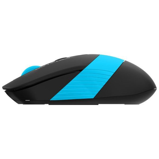 Миша бездротова Fstyler, USB, 2000 dpi, чорний + синій