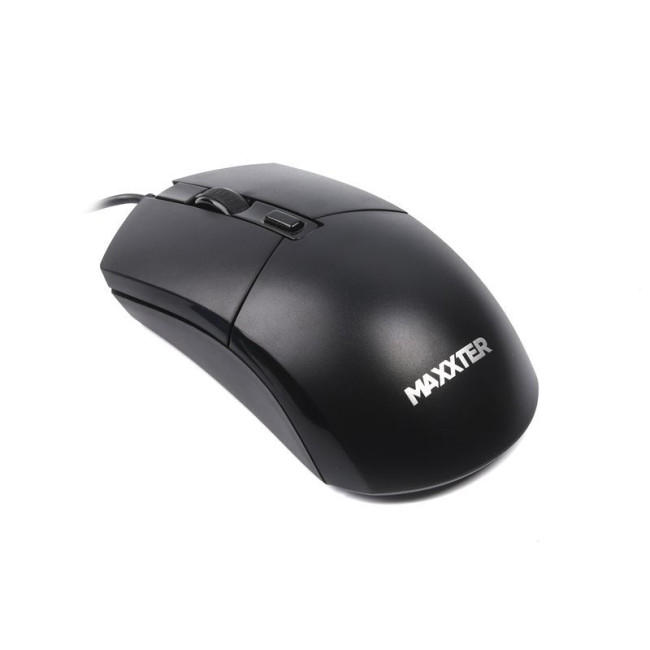 Миша дротова, оптична, 4 кнопки, 2400 DPI, USB, чорний