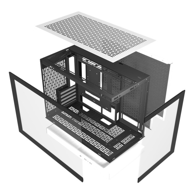 CASE MINITOWER MATX W/O PSU/F1 WHITE DARK FLASH