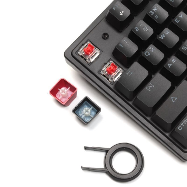 Клавіатура механічна ігрова, USB, RGB підсвічування, BLMS Switch Red Switch
