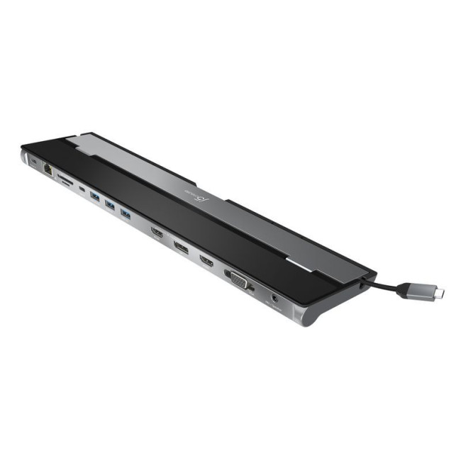 Док станція USB-C 10-в-1 (HDMI/PD/USB-A/USB-C/LAN/картридер/аудіо)