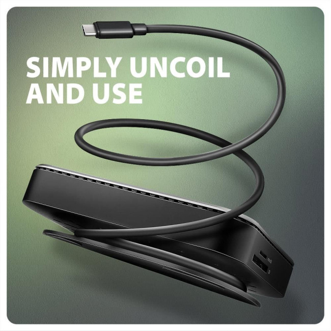 Хаб концентратор AXAGON HMC-UFO USB-C 10Гбіт/с UFO 9in1 hub, Сірий