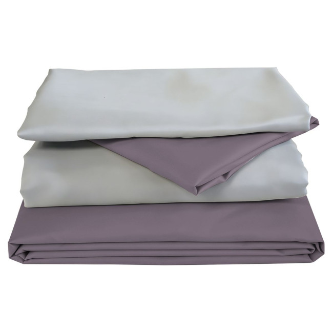 Комплект постільної білизни Soho Євро 200х220 см Puprle/Light gray
