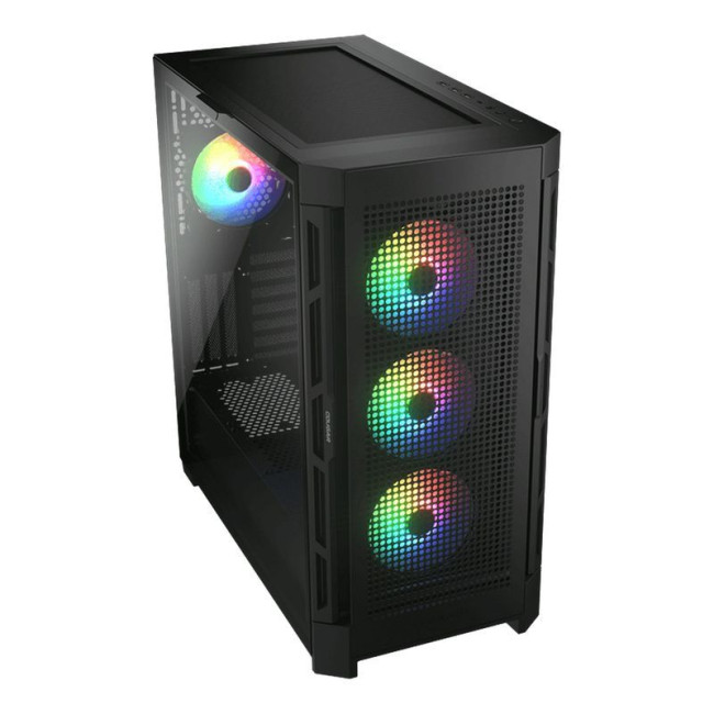 Ігровий корпус, 3*120mm ARGB, 1*120mm ARGB вентилятори передвстановлені, ATX/mATX/mini-ITX, скляне вікно