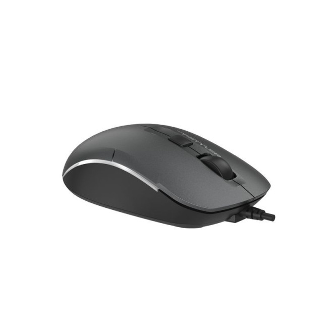 Миша дротова Fstyler, біле підсвічування, USB, 1600 dpi, сірий