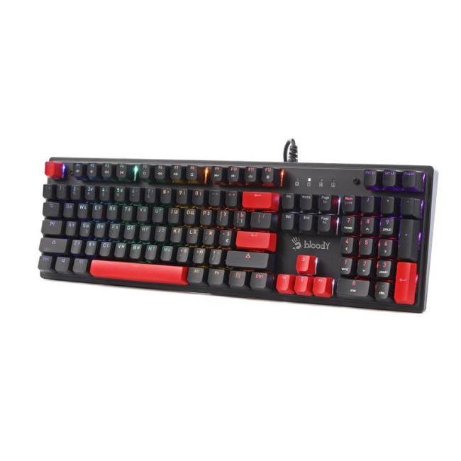 Клавіатура механічна ігрова, USB, RGB підсвічування, BLMS Red Switch, чорна