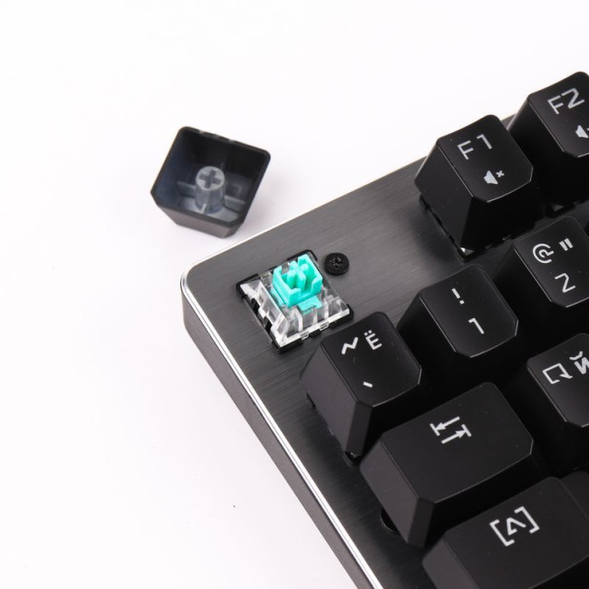 Клавіатура механічна ігрова, USB, LK-Green switches, підсвічування
