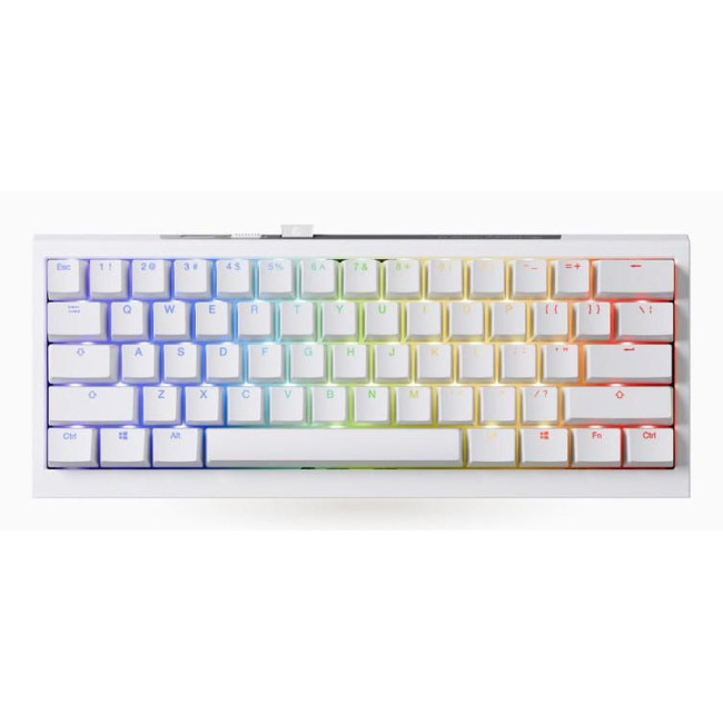 Клавіатура бездротова Ducky One X Mini(60%) магнітні перемикачі, білий