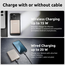 Портативний зарядний пристрій USB 10000MAH MAG CHAMPAGNE MW10000 7344031 INTENSO