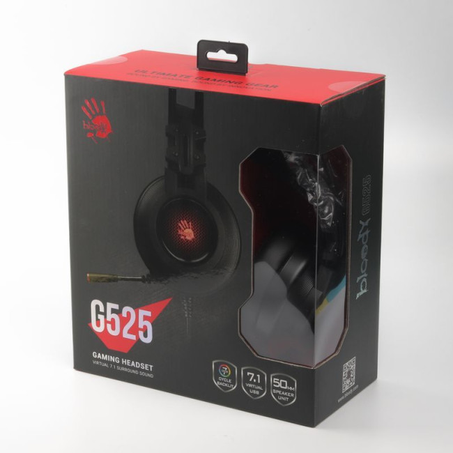 Ігрові навушники з мікрофоном, 7.1 віртуальний звук, RGB, USB