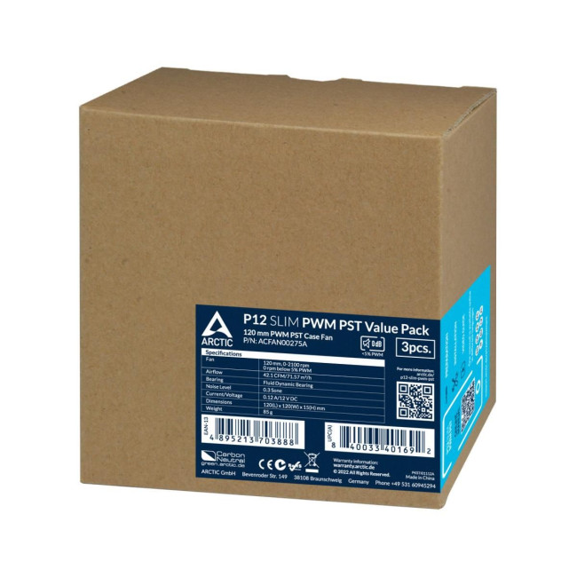 Корпусний вентилятор 120MM 3PCS ACFAN00275A ARCTIC