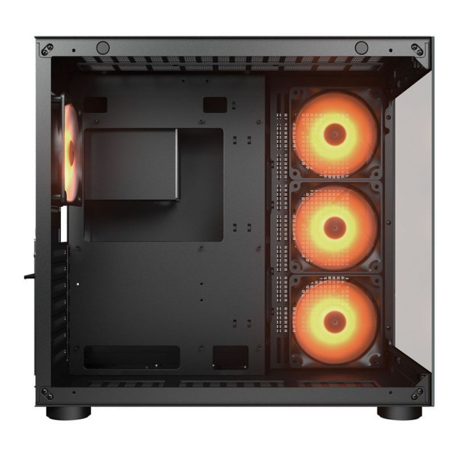 Ігровий корпус, 4*120 mm ARGB передвстановлені, Type-C x1, USB3.0 x2, Audio x1