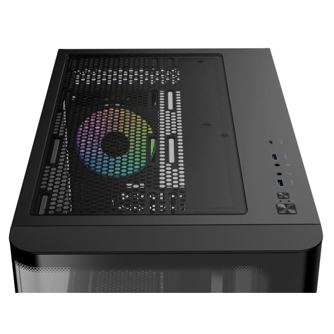 Корпус для комп'ютера IOTA C50 BK CURVE ARGB DIGITAL (IOTA-C50-BKD300CD-GL) OCYPUS