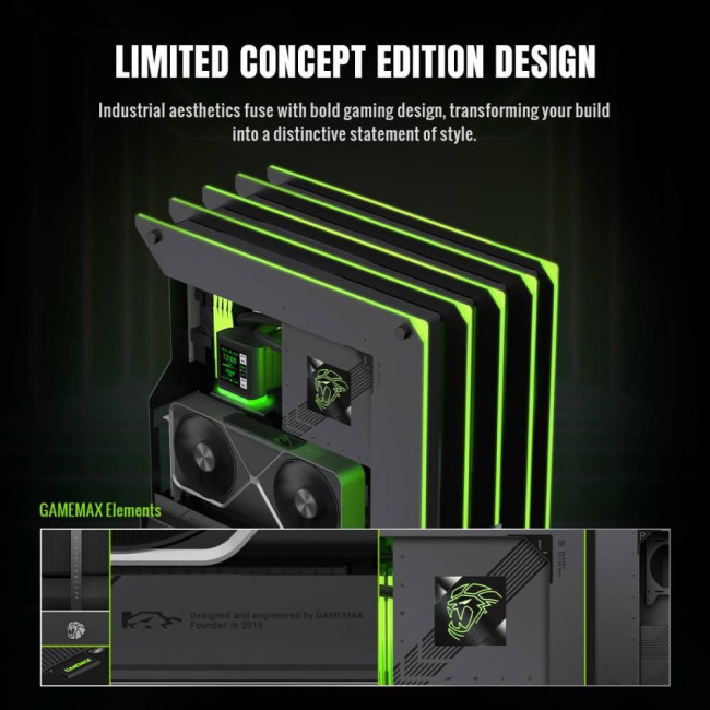 Корпус для комп'ютера ATX W/O PSU BLADE CONCEPT GAMEMAX