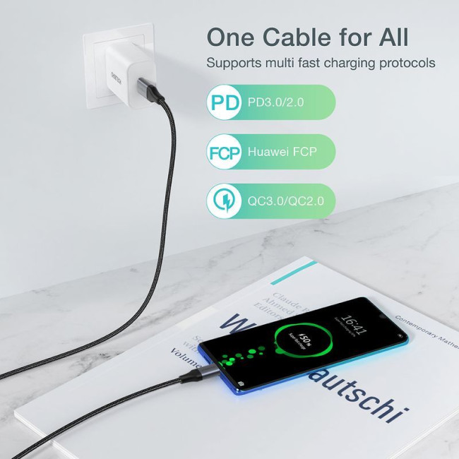 Кабель USB 2.0 C-тато/C-тато, 60 ватт, 1,2 м, преміум