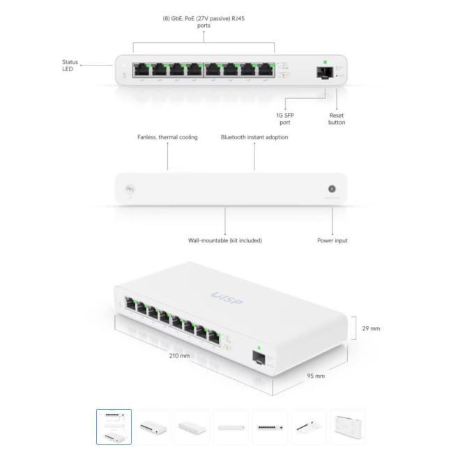 Мережевий комутатор UISP-S UBIQUITI