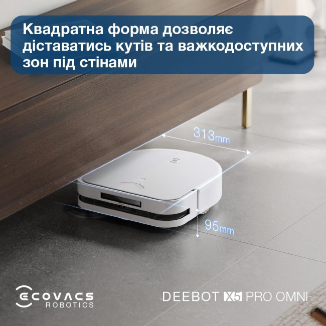 Робот-пилосос DEEBOT X5PRO OMNI DDX39 WH ECOVACS