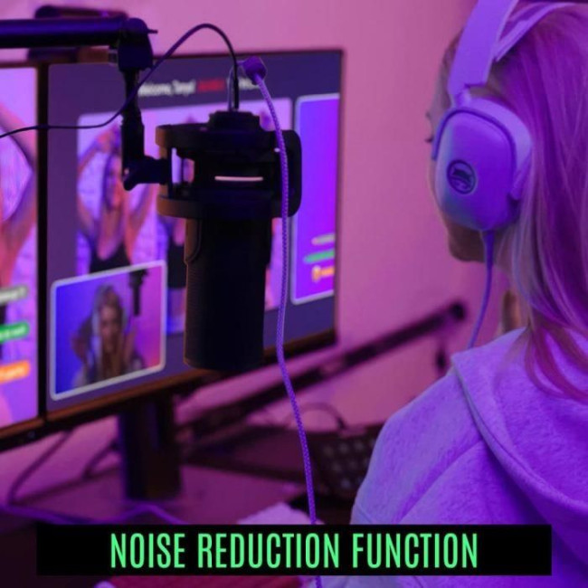 Мікрофон Streamplify MIC PRO-192-RGB-ST, чорний