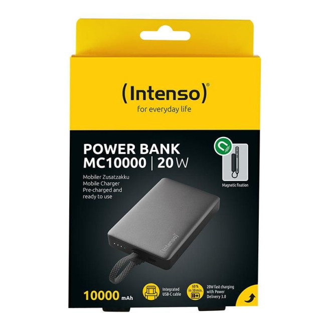 Портативний зарядний пристрій USB 10000MAH MAG GREY 7340034 MC10000 INTENSO