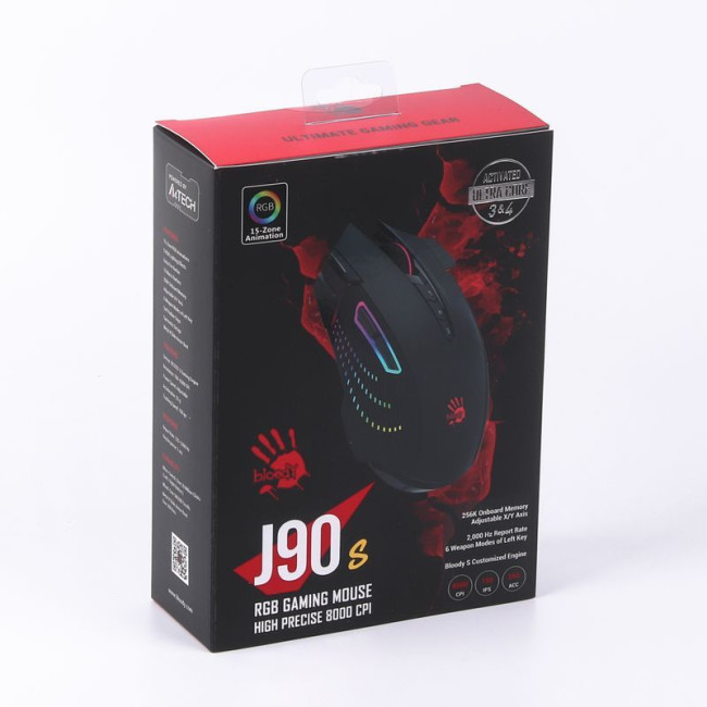 Ігрова миша Activated, Extra Fire Button, 8000 CPI, RGB, 20 млн. натискань