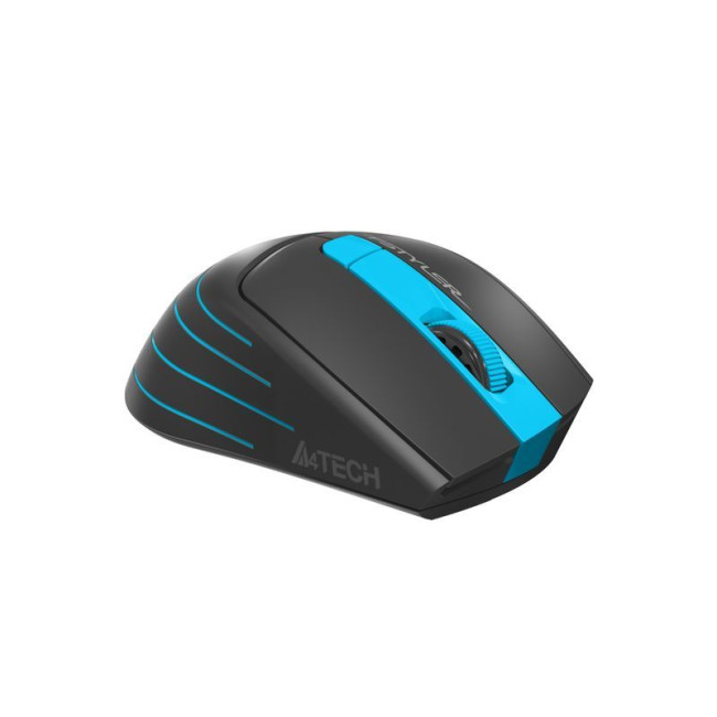 Миша бездротова безшумна Fstyler, USB, 2000 dpi, синій