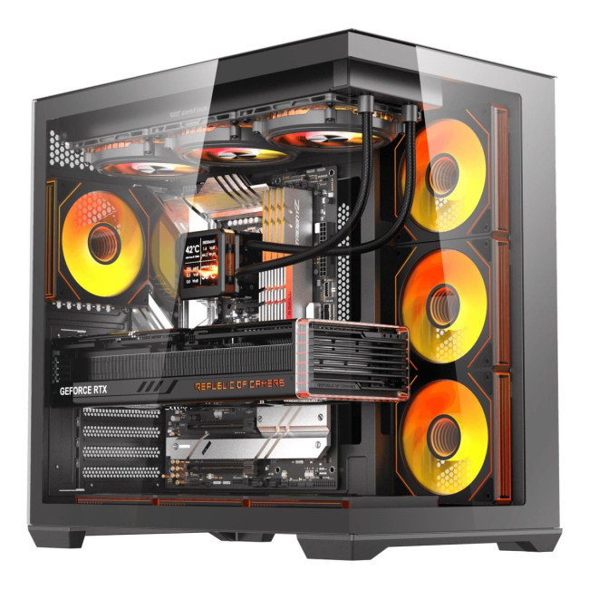 CASE FULL TOWER EATX W/O PSU/C280 BLACK DARK FLASH