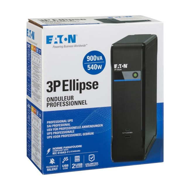 Джерело безперебійного живлення Eaton 3P Ellipse 900 USB DIN