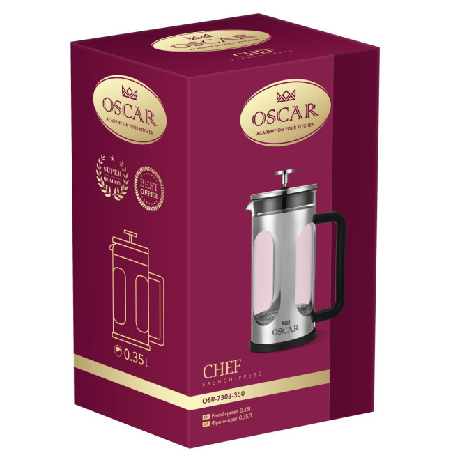 Френч-прес Oscar Chef, 0.35 л