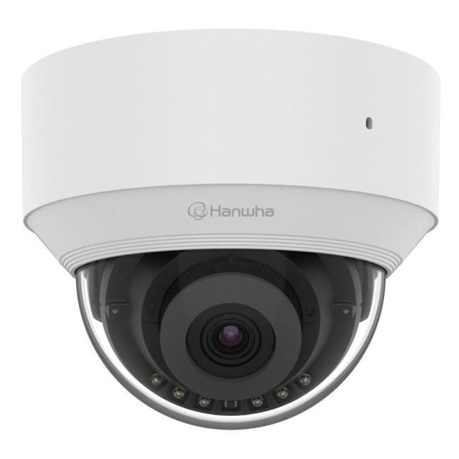 Мережева камера купольна 5MP @ 30fps, fix lens 3mm (H:100°/V: 73°) QND-C8013R HANWHA VISION