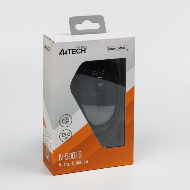 Миша дротова безшумна USB, 1200 DPI