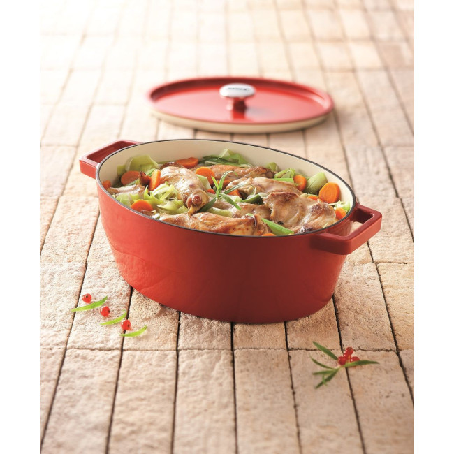 Каструля Pyrex Slow Cook red, (6 л)