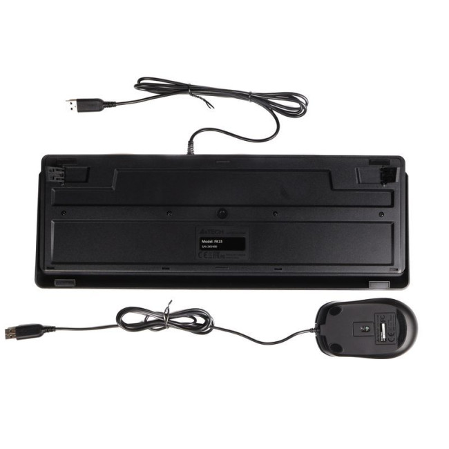 Комплект дротовий Fstyler клавіатура+миша, чорний, USB