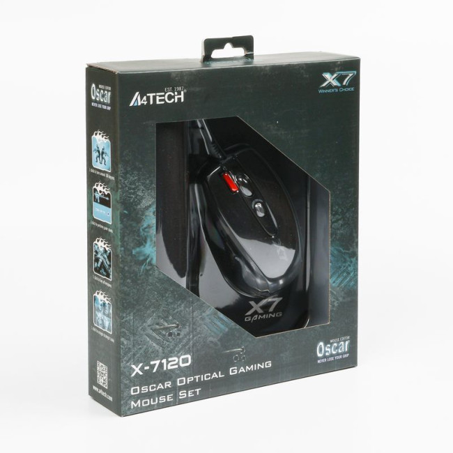 Миша X-710BK, 2000 DPI, USB  + килимок X7-200MP (Bundle)
