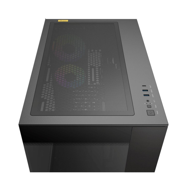 Корпус для комп'ютера ATX W/O PSU DELTA C74 ARGB чорний (DELTA-C74-BKD200XX-GL) OCYPUS