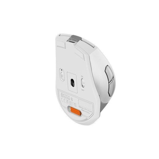 Миша бездротова безшумна Fstyler, Bluetooth / 2.4 ГГц, вбудований акумулятор,, 2000 DPI, білий