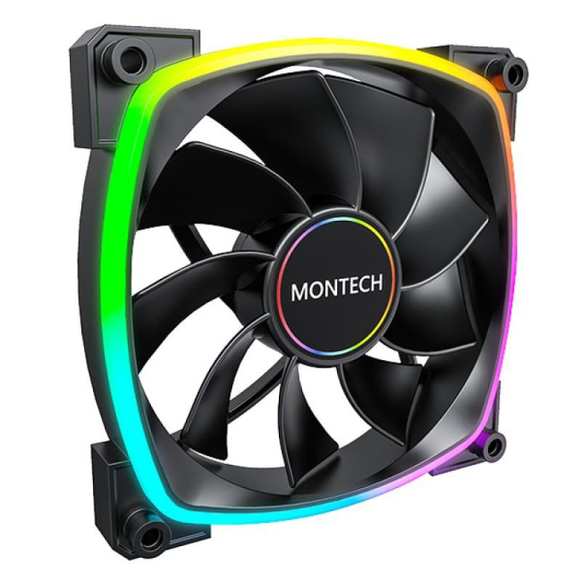 Корпусний вентилятор 140MM RX140 PWM BLACK MONTECH