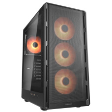 Ігровий корпус, 3*120mm ARGB, 1*120mm ARGB вентилятори передвстановлені, ATX/mATX/mini-ITX, скляне вікно