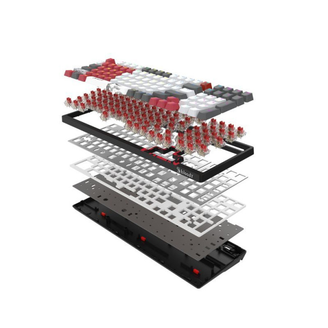 Клавіатура механічна ігрова, USB, RGB підсвічування, BLMS Red Plus Switch